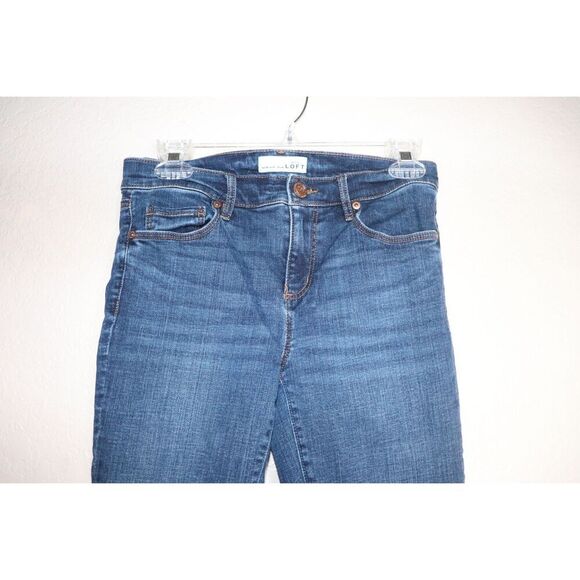 Loft modern skinny ankle jeans medium size ash - size 26in - Picture 4 of 9